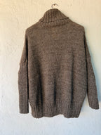 Cape Neck Sweater - Grey - Large