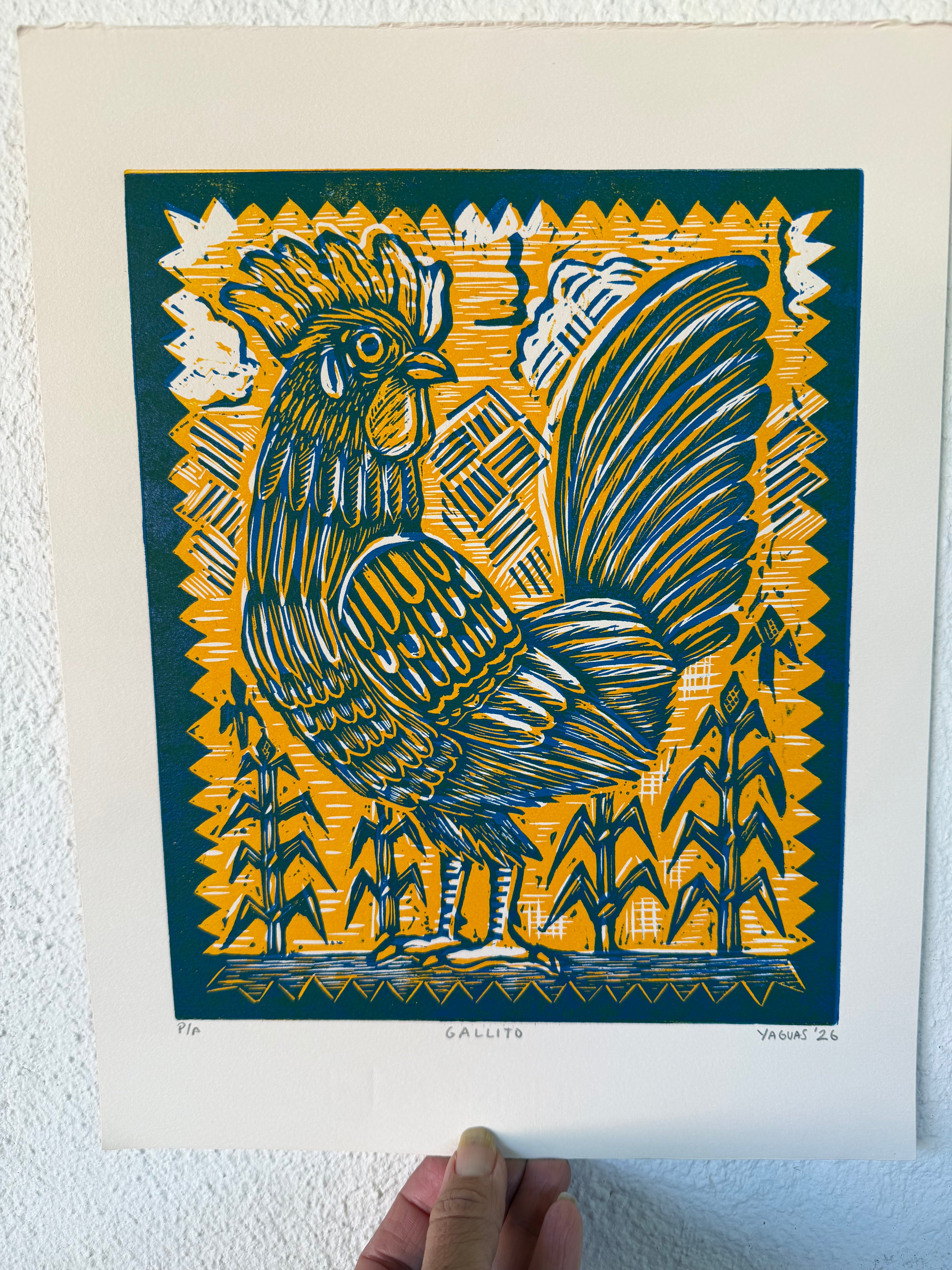 Gallito - Lino Print
