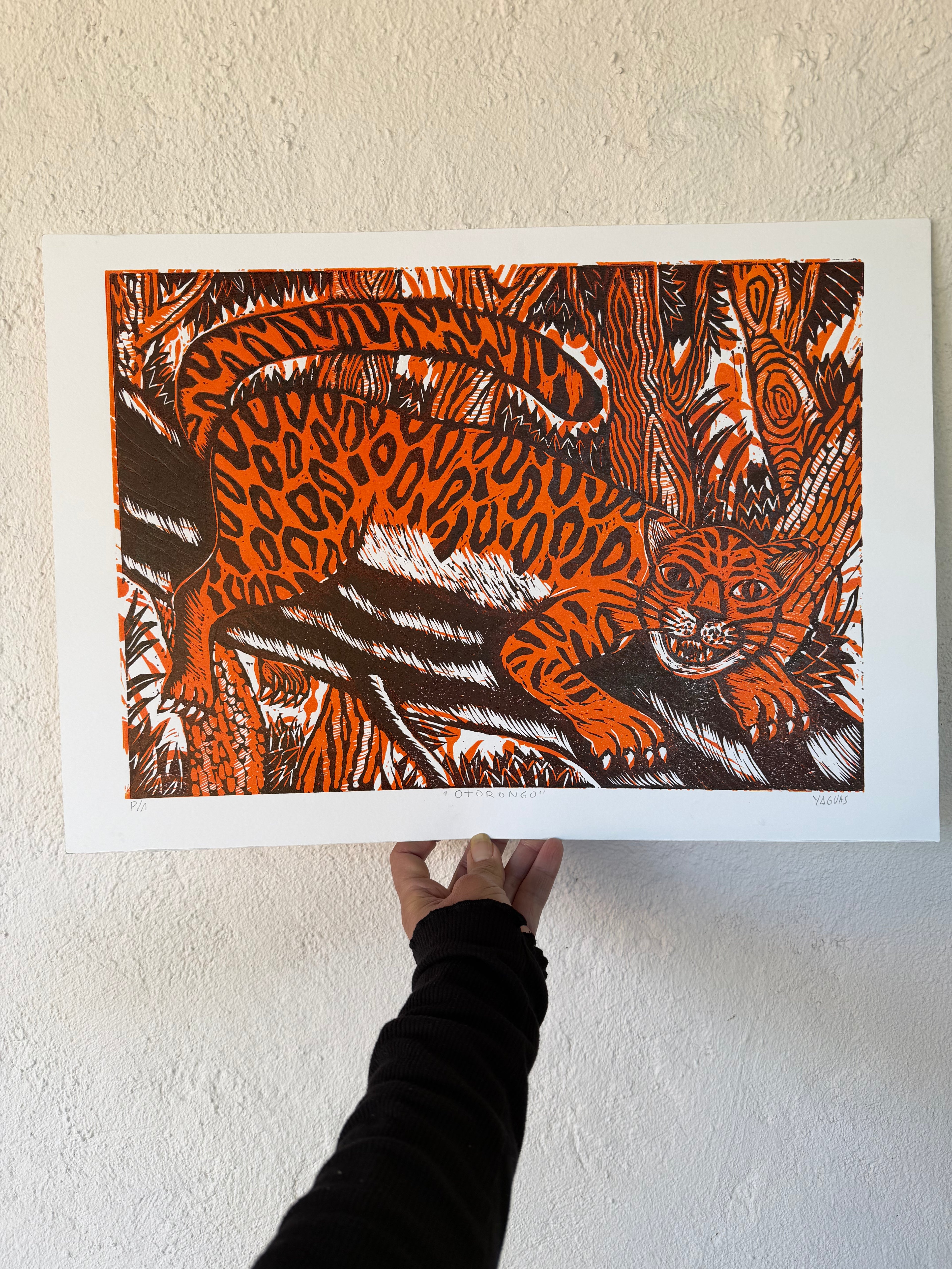Otorongo - Lino Print