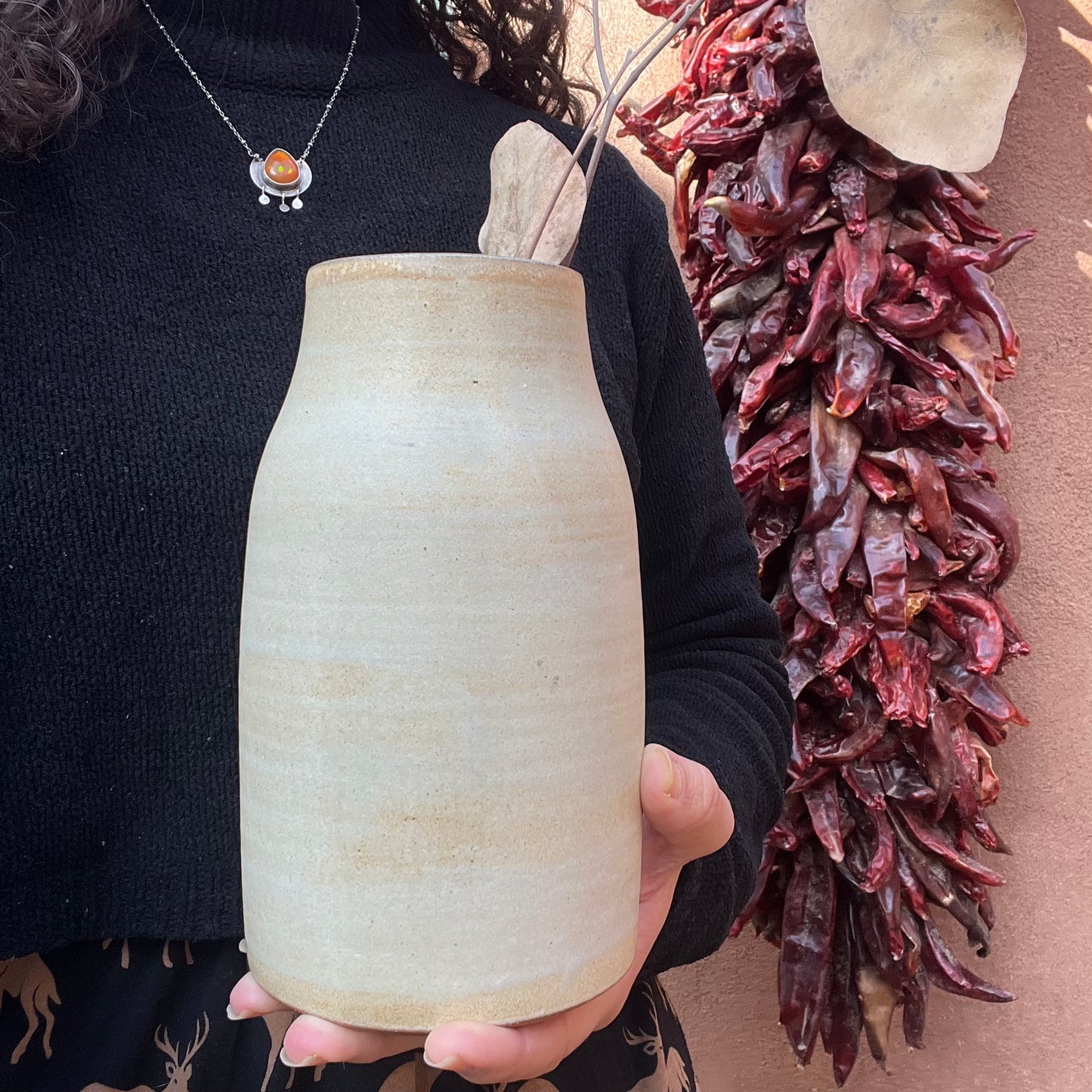 Apricot Vase - Stoneware