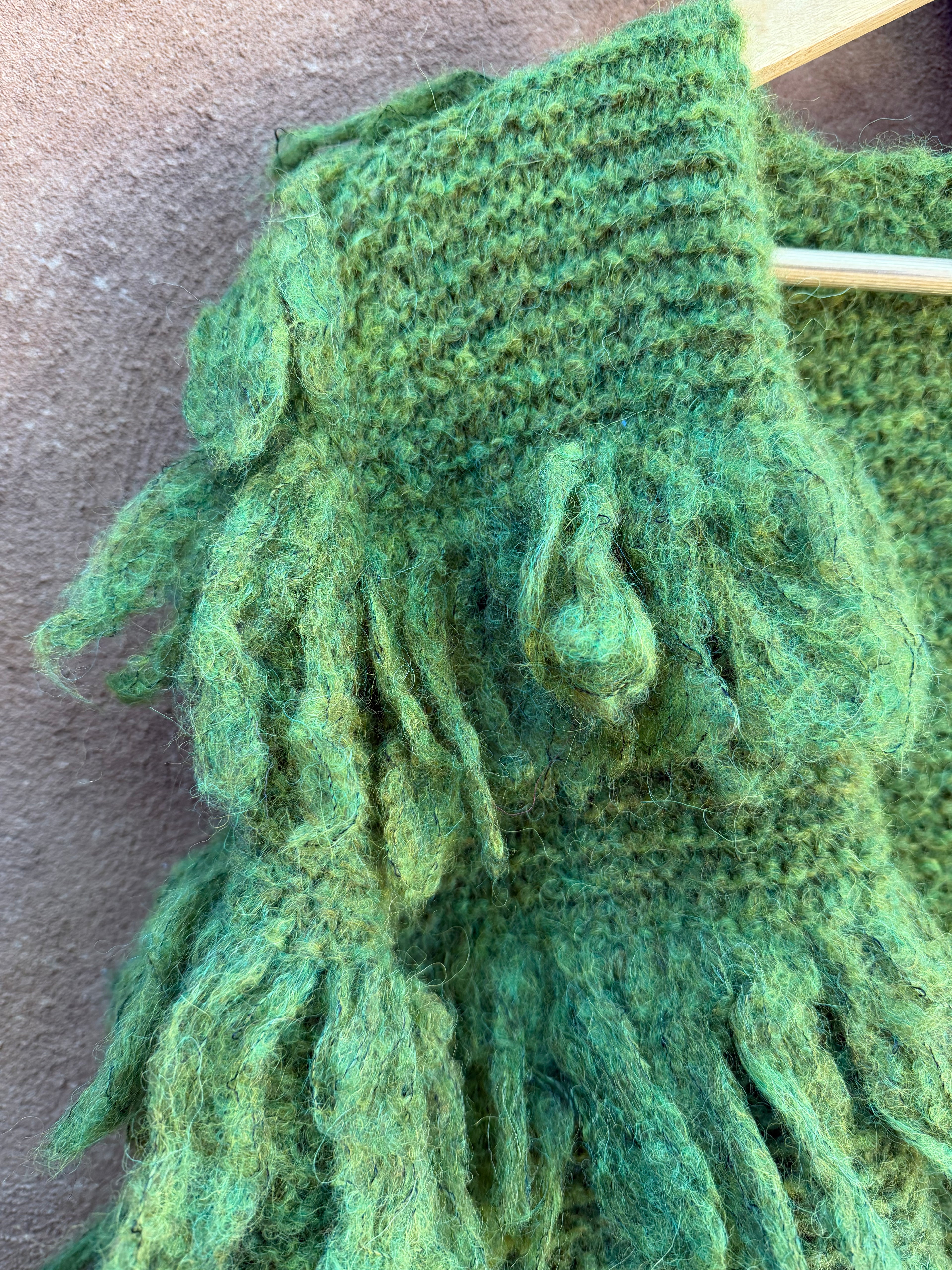 Jacket Fringe - Green - One Size Fits Most