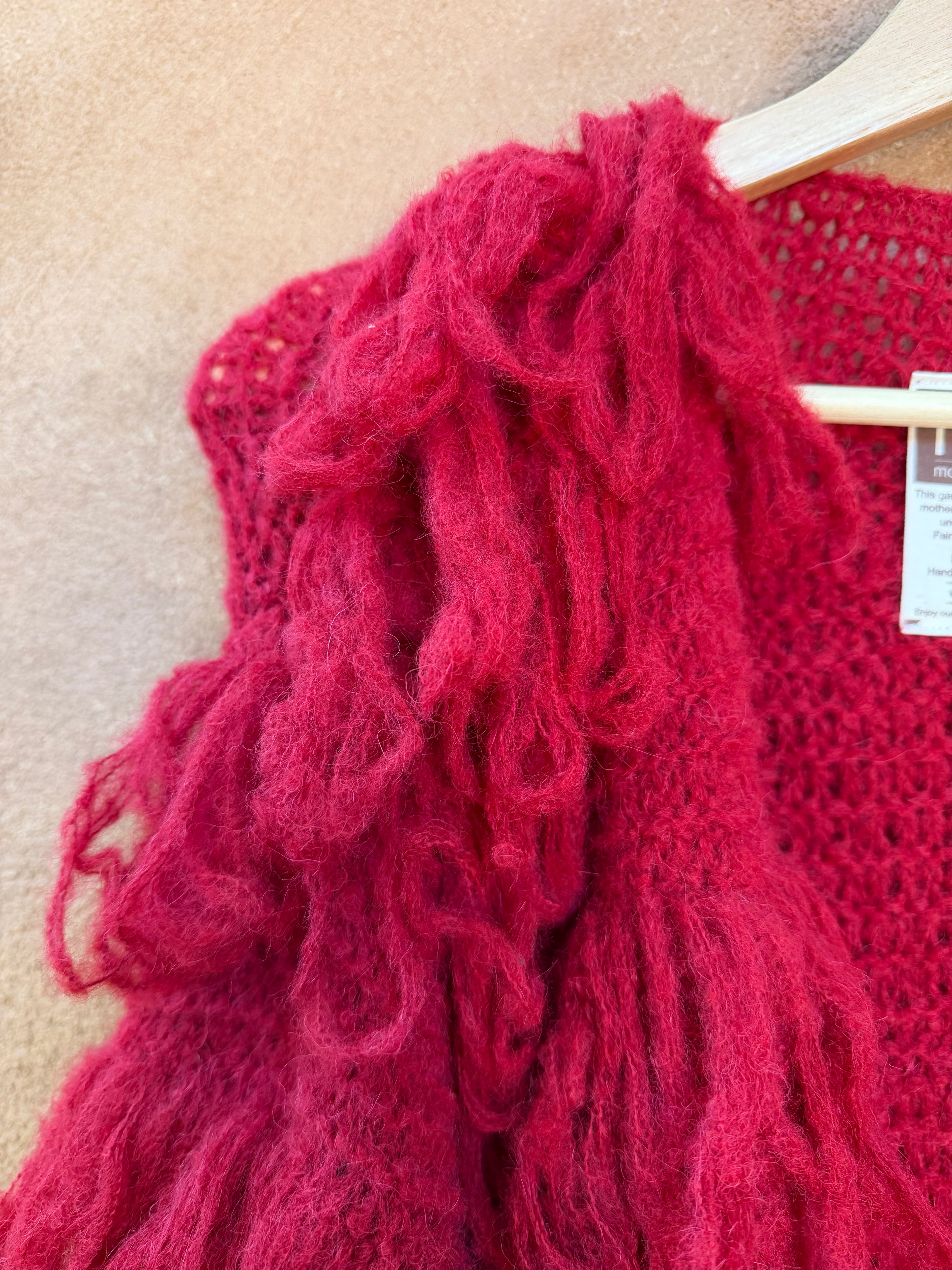 Coat Fringe - Red - One Size Fits Most
