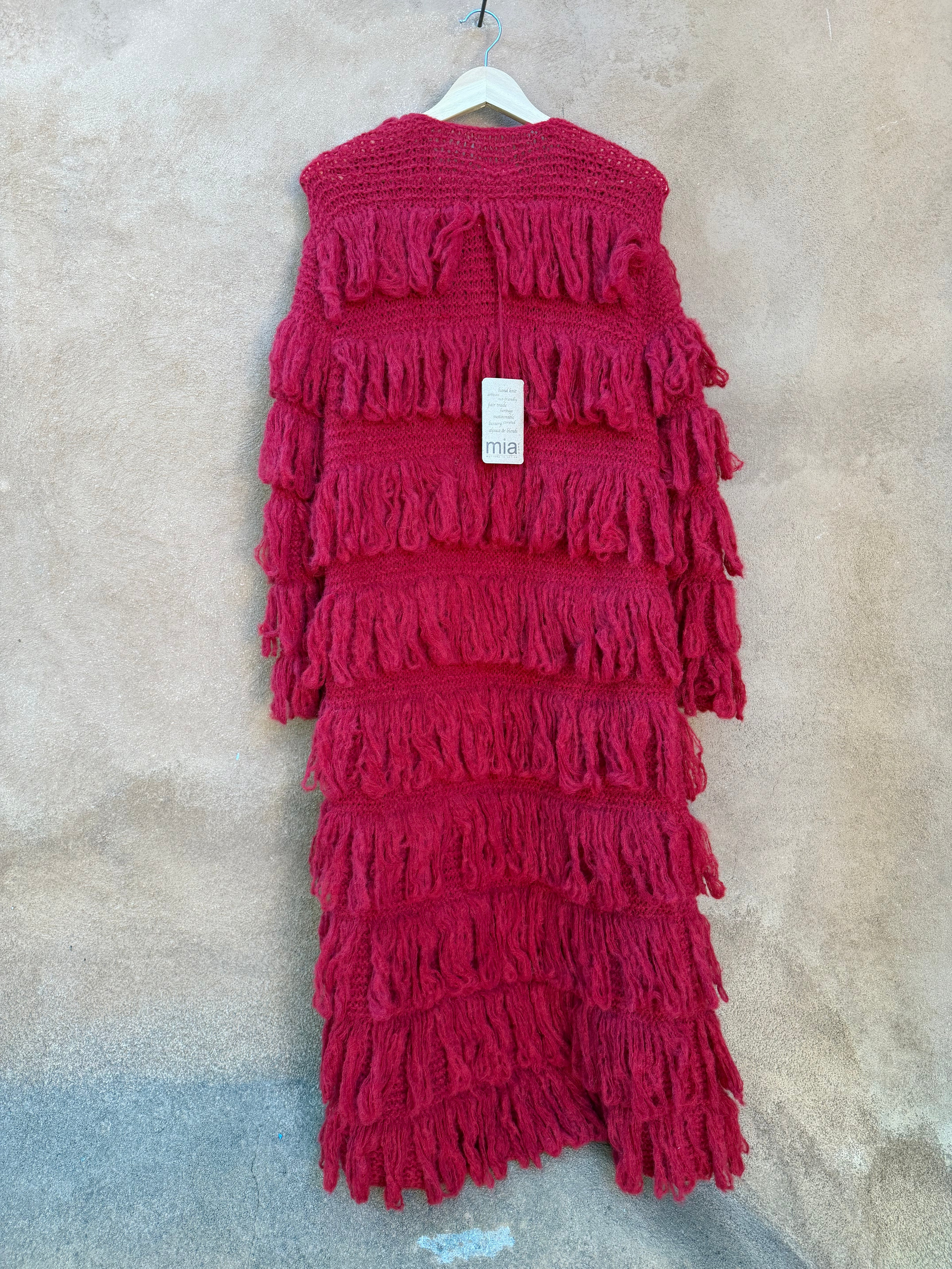 Coat Fringe - Red - One Size Fits Most