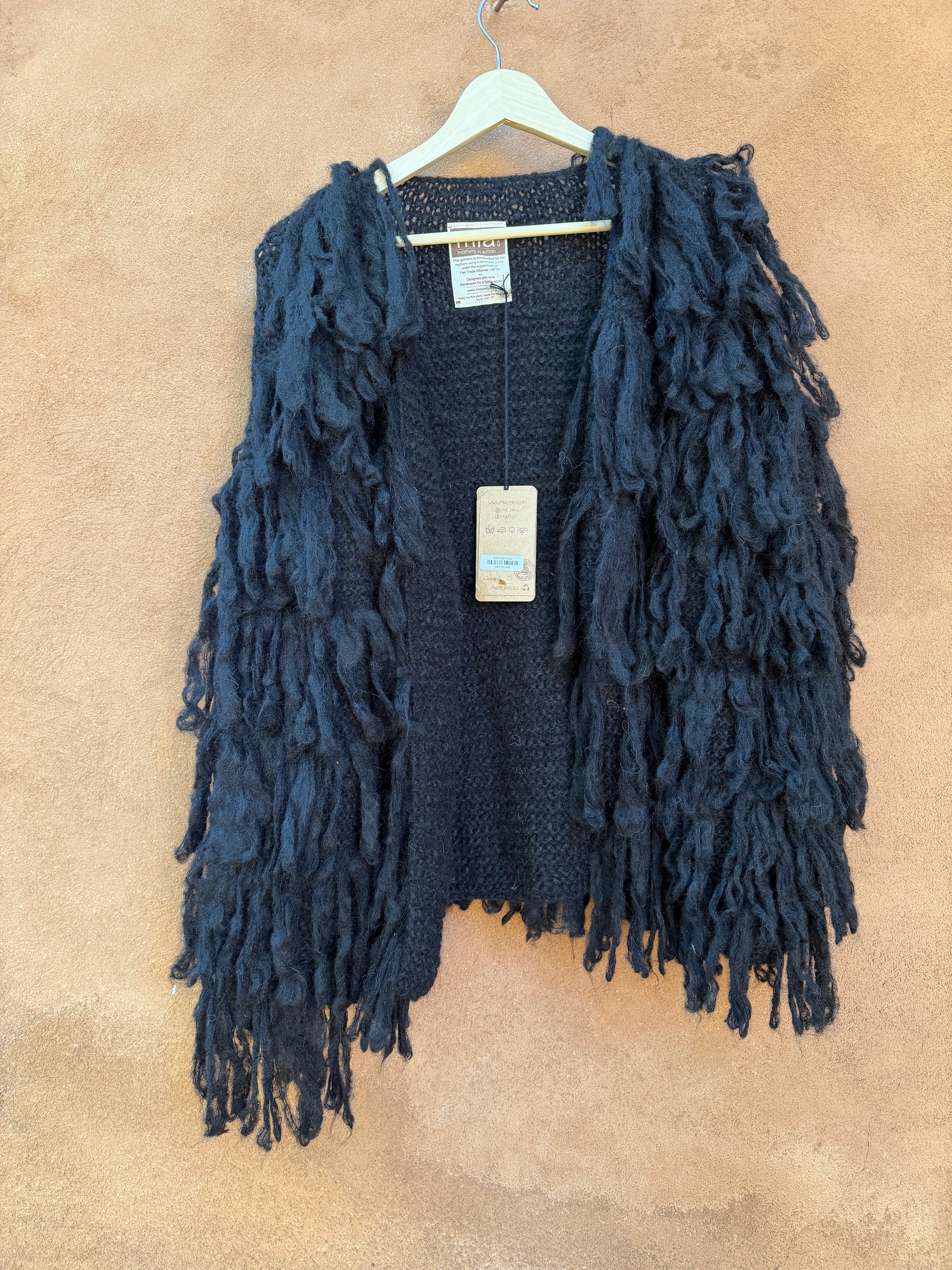 Jacket Fringe - Black - One Size Fits Most