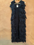 Fringe Vest - Black - One Size Fits Most