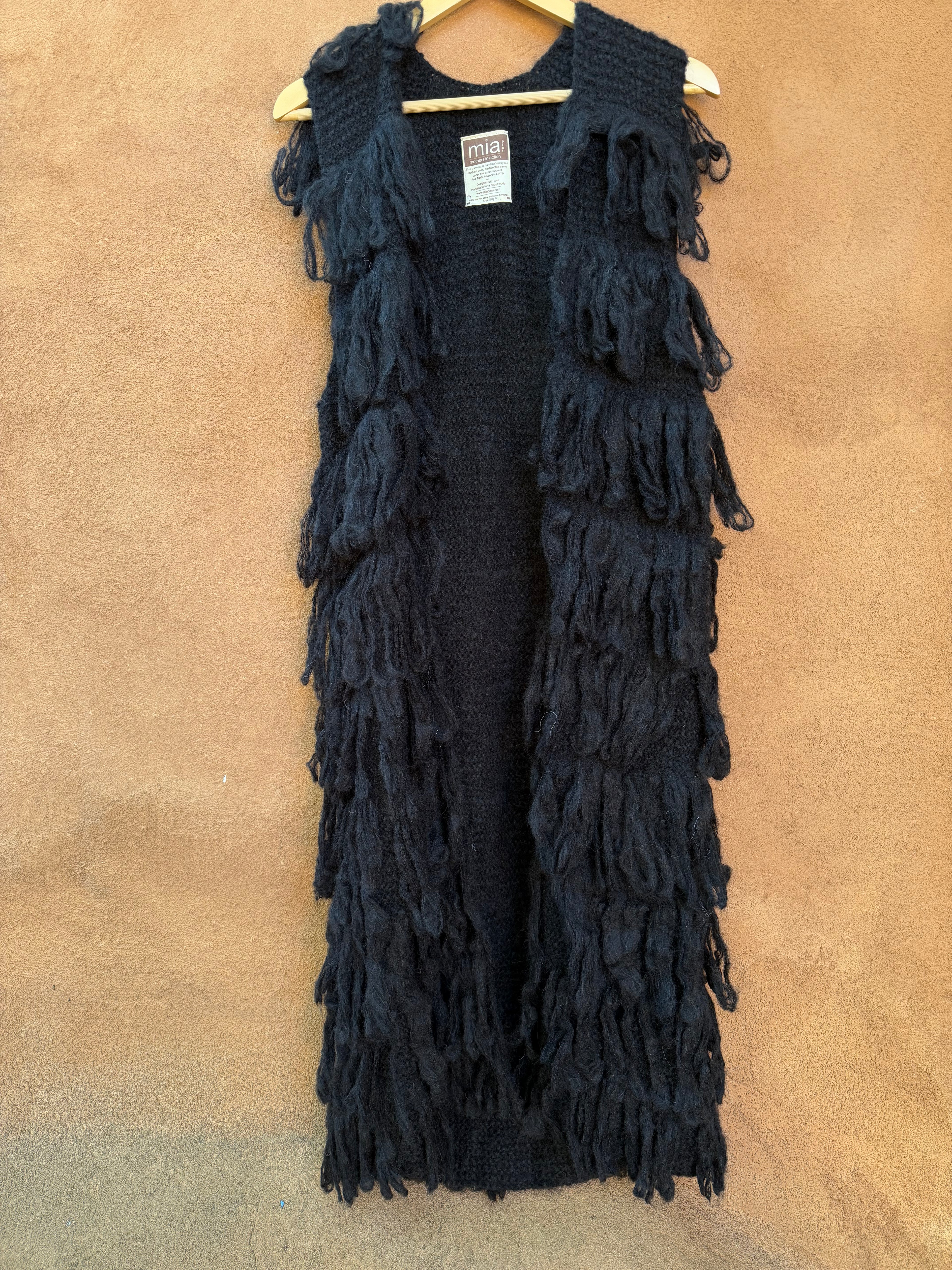 Fringe Vest - Black - One Size Fits Most