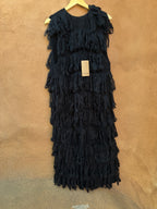 Fringe Vest - Black - One Size Fits Most