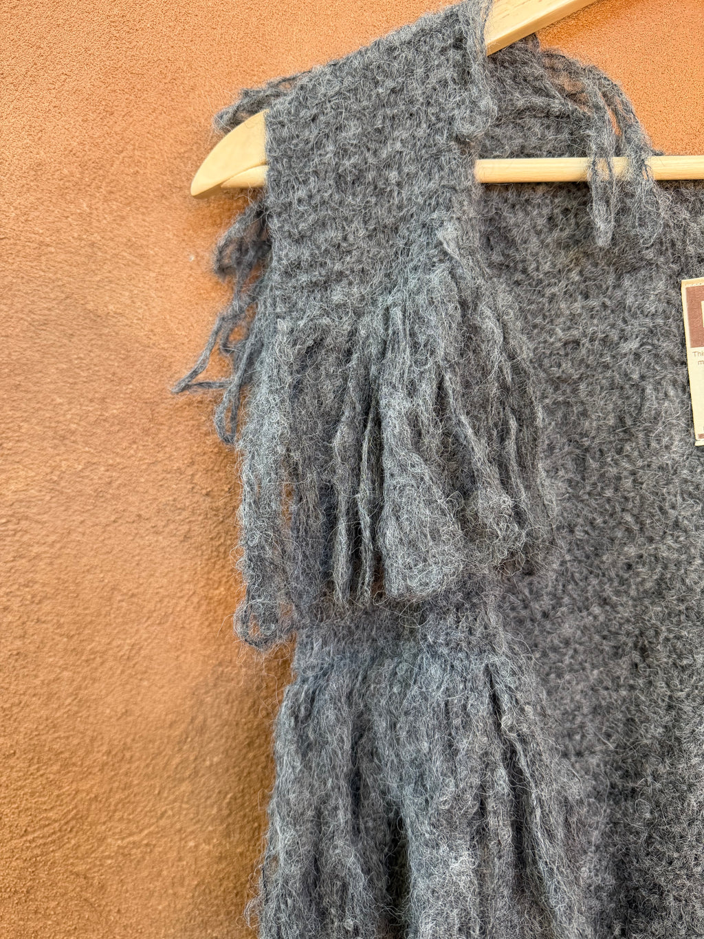 Fringe Vest - Grey - One Size Fits Most