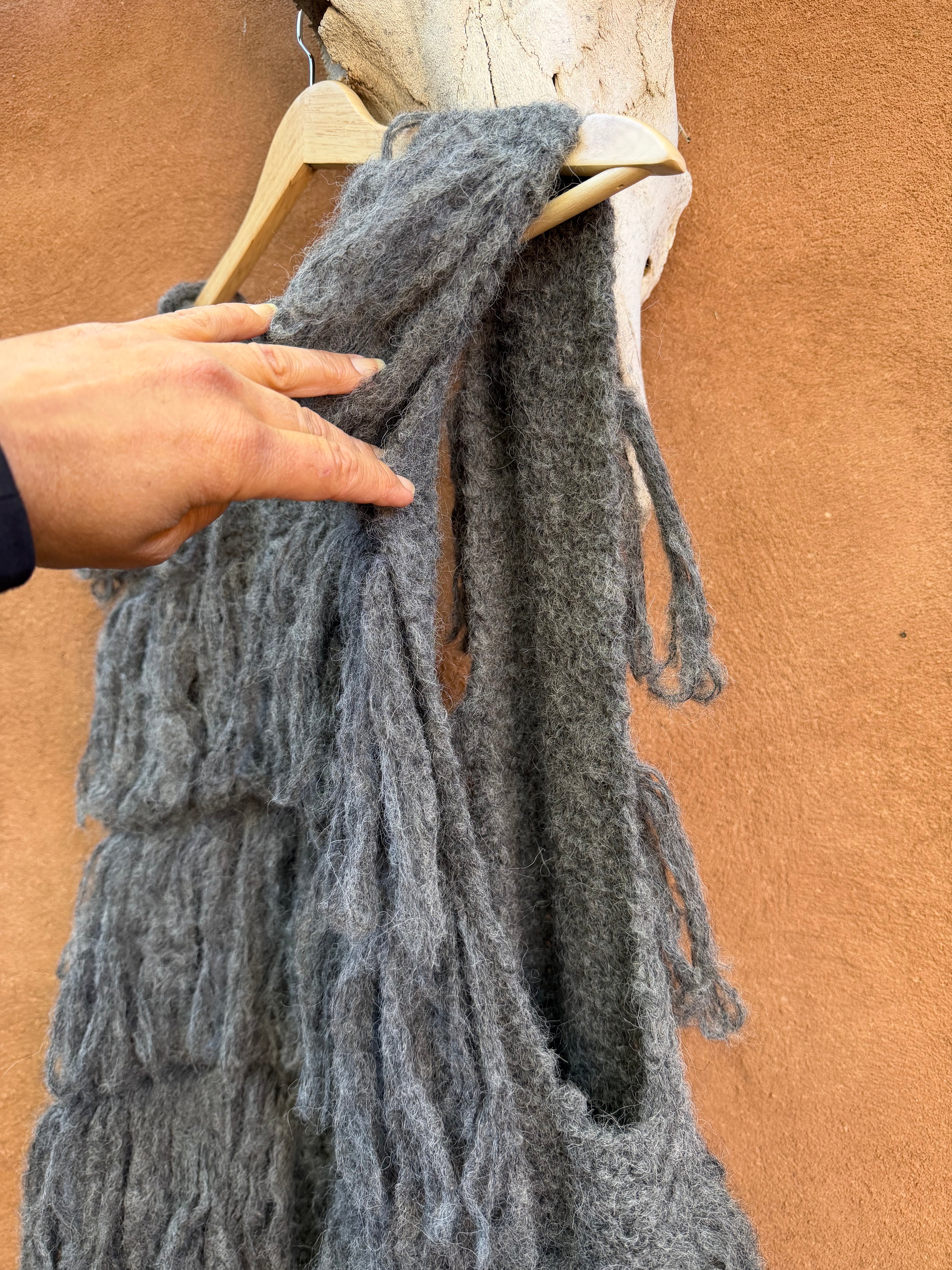 Fringe Vest - Grey - One Size Fits Most