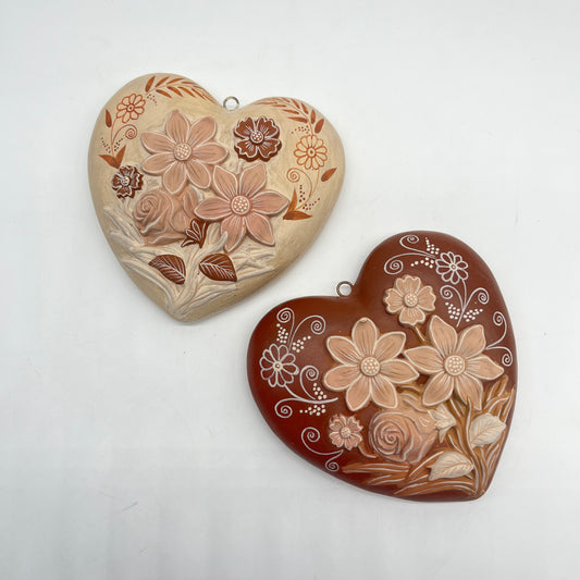 Flower heart- flat ~ folk art