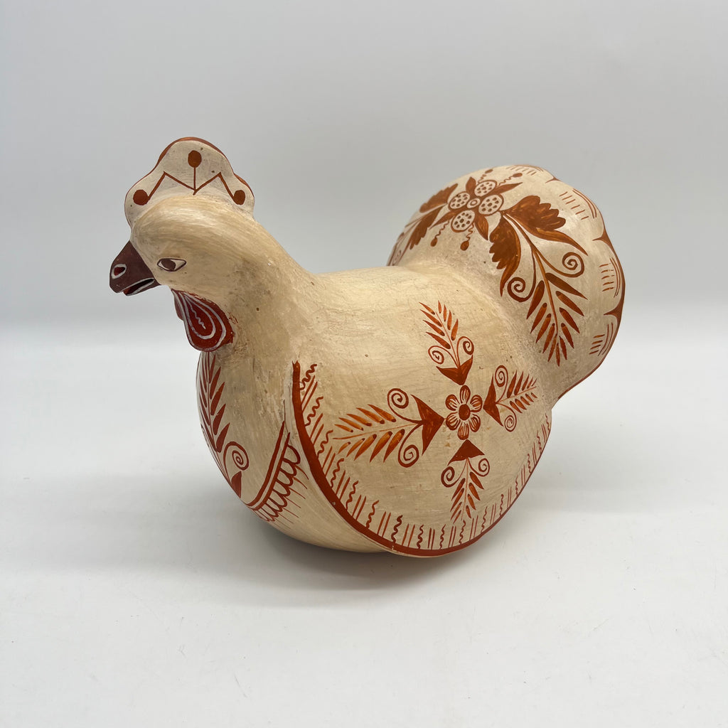 Hen Sculpture • sand and red