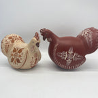 Hen Sculpture • sand and red