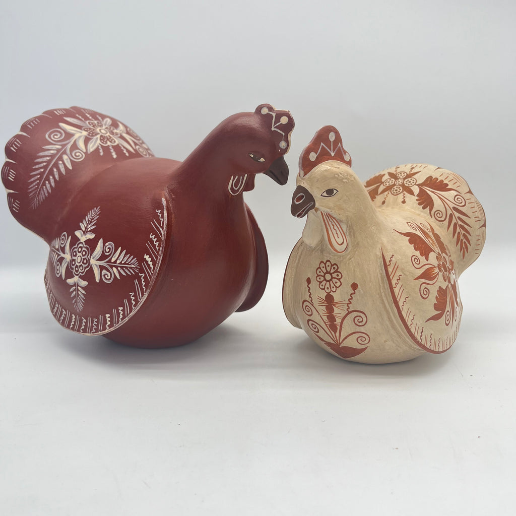Hen Sculpture • sand and red