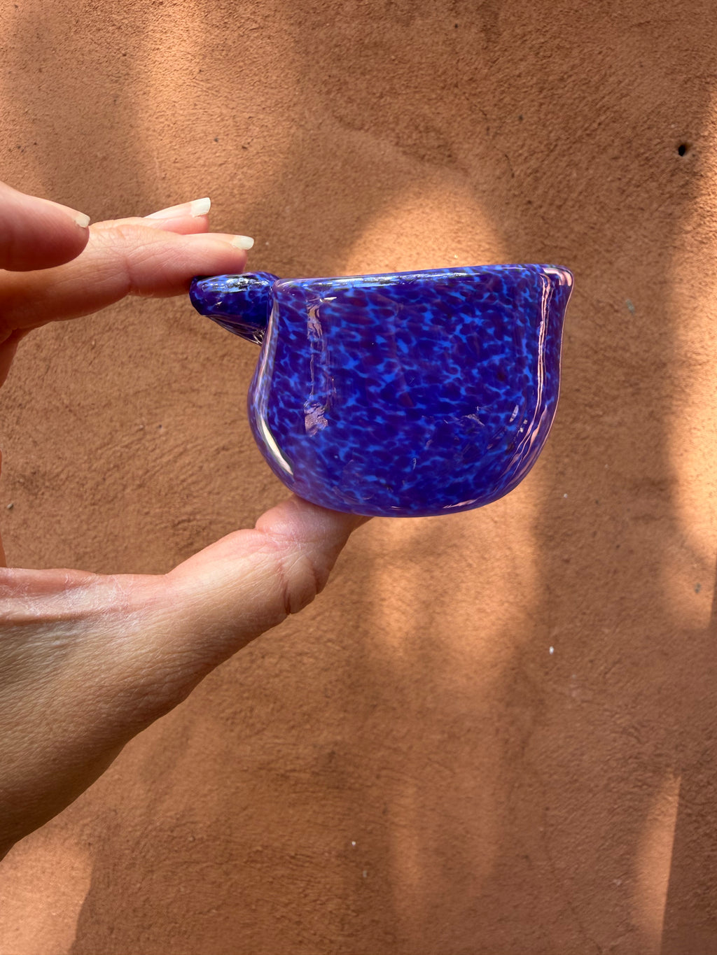 Heart Bowl ~ purple ~ blown glass