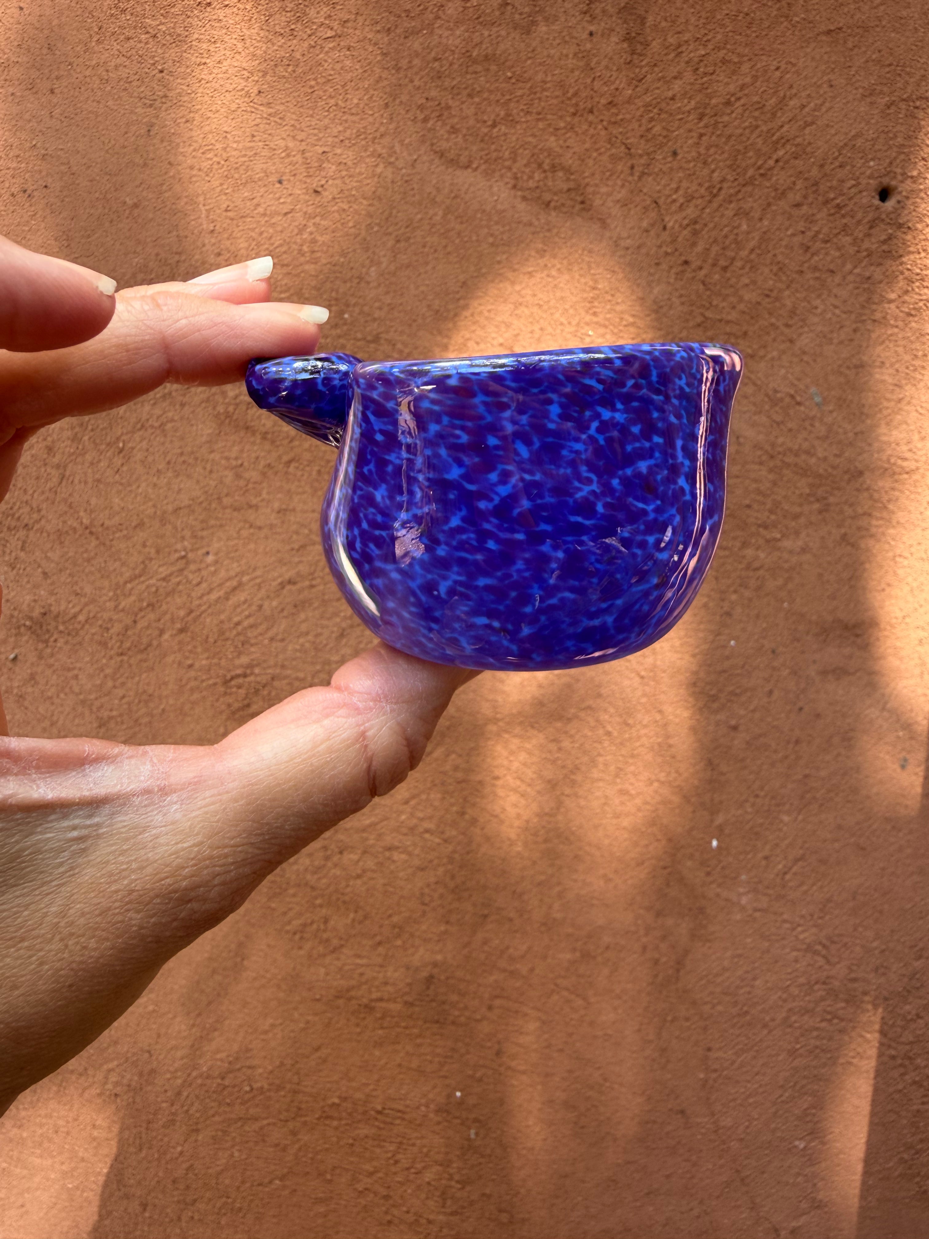 Heart Bowl ~ purple ~ blown glass