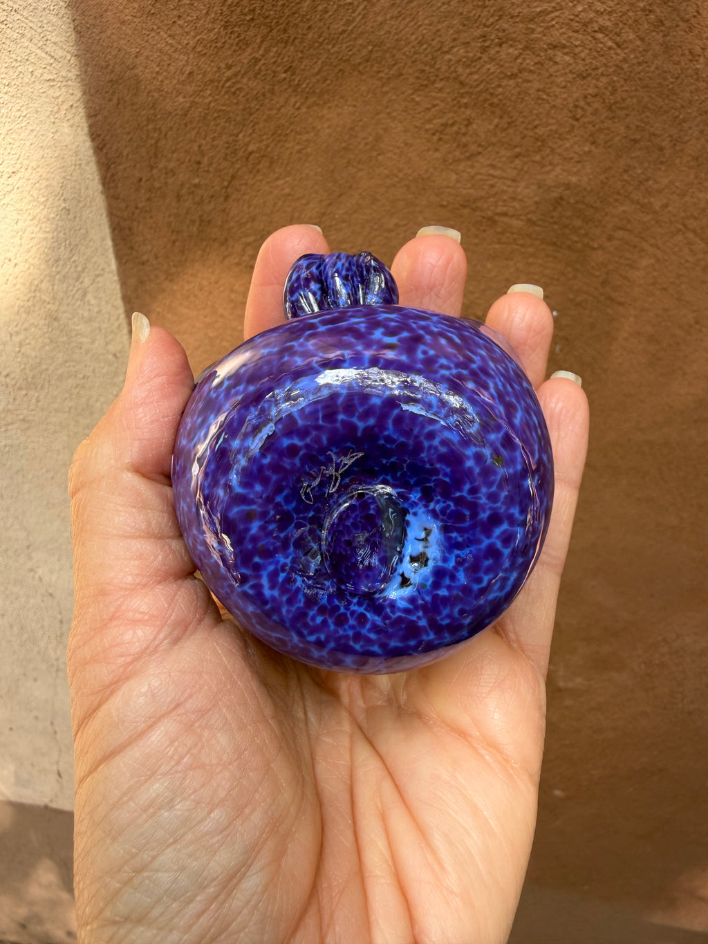 Heart Bowl ~ purple ~ blown glass