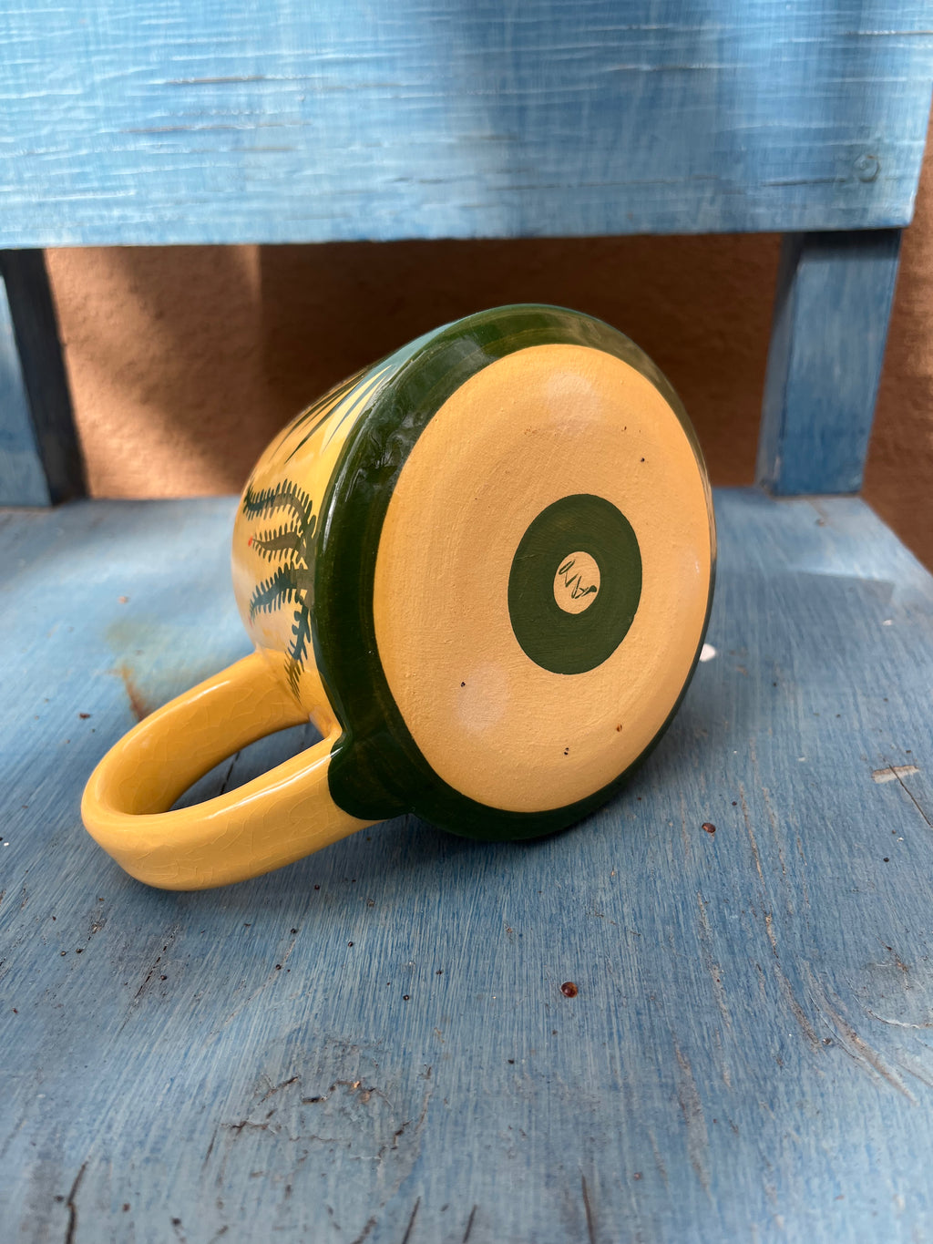 Stoneware mugs ~ hand painted Yucca and Cholla - 3 colors