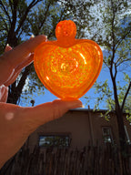 Heart Bowl ~ opal orange & daffodil ~ small