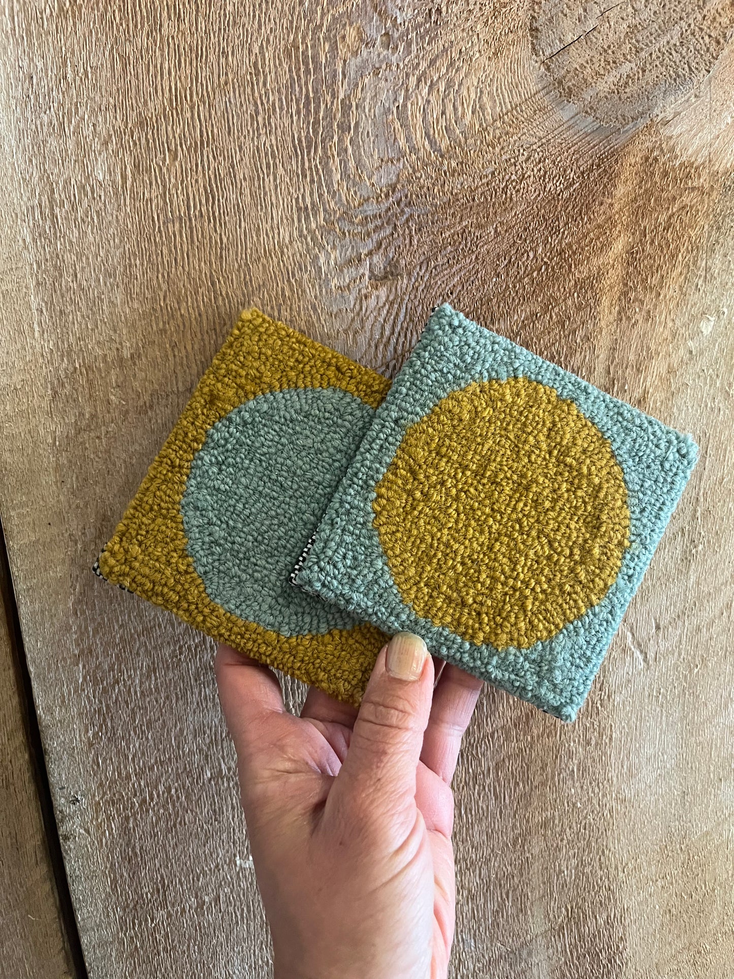 Coasters - Ochre + Sage