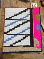 Table Mat - Blue trim