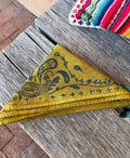 Parsley • Hand-dyed bandana • Ochre