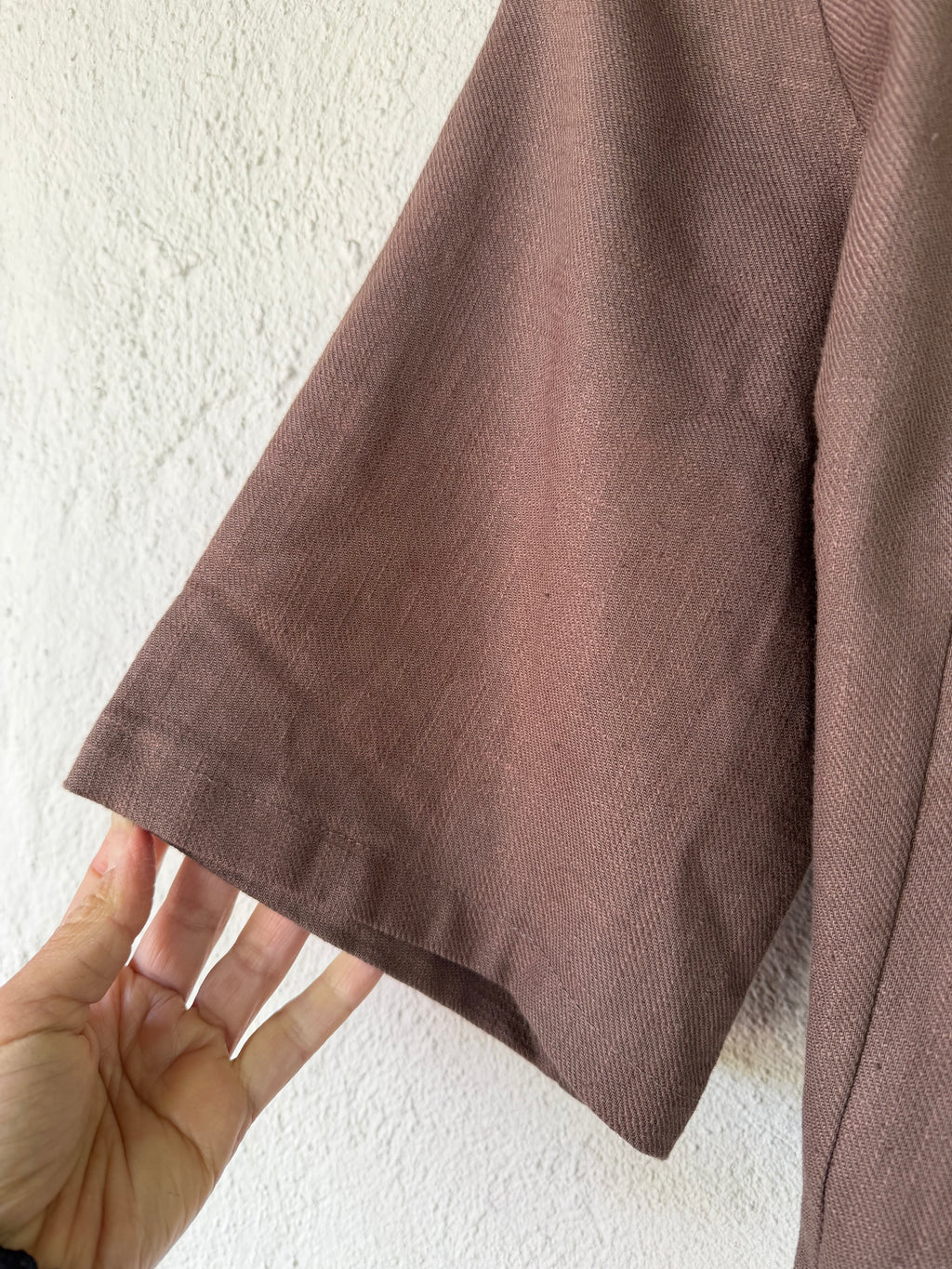 Front tie top - Linen