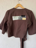 Front tie top - Linen