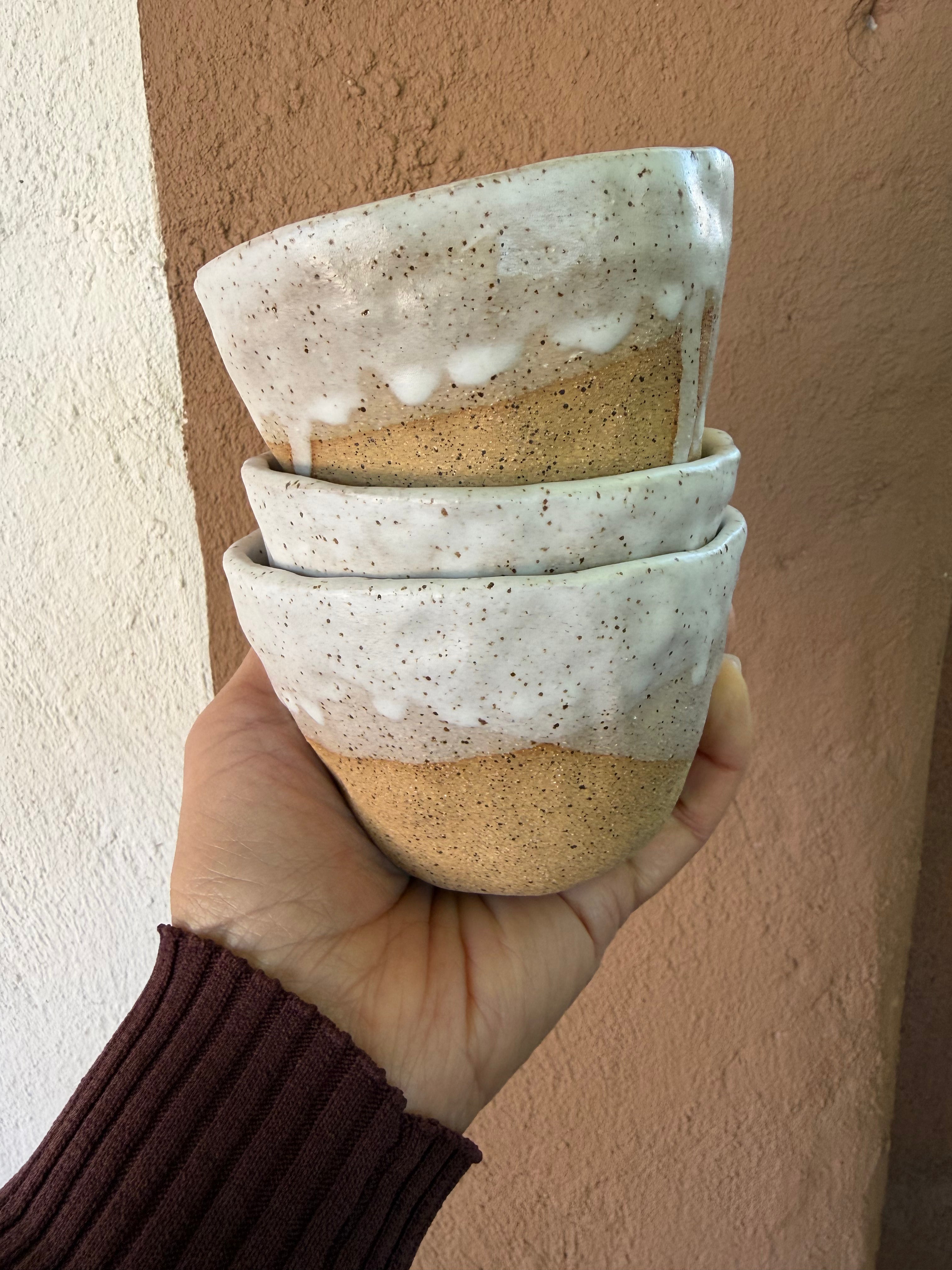 Speckled cup - white interior