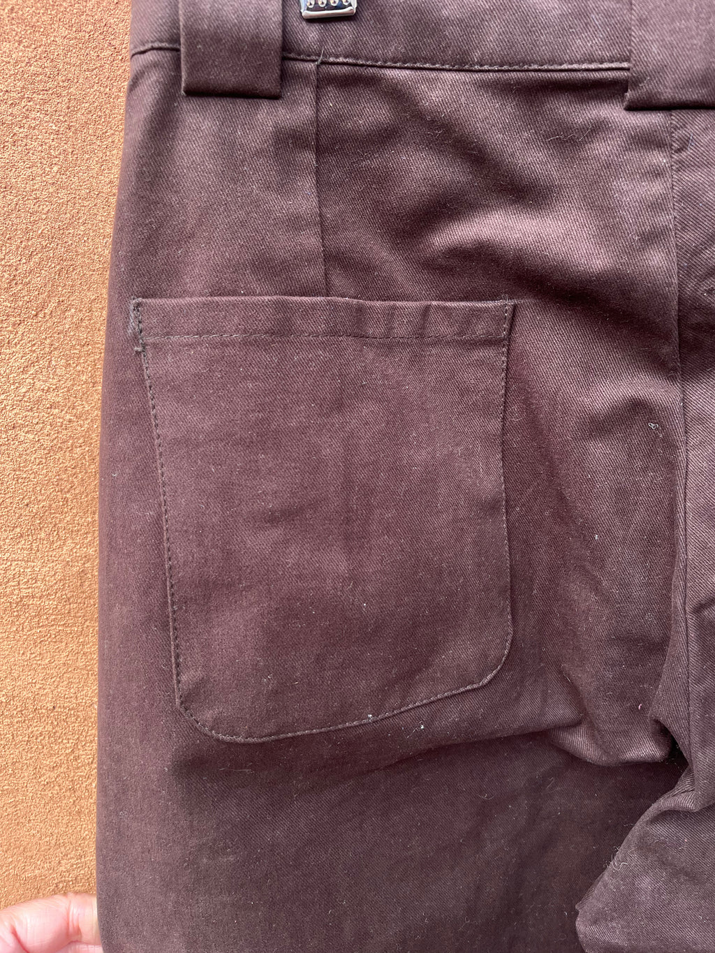 High Waisted Barrel Pants - Solid Brown
