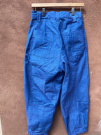 High Waisted Barrel Pants - Jean and pink thread
