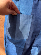 High Waisted Pants - Jean patch work