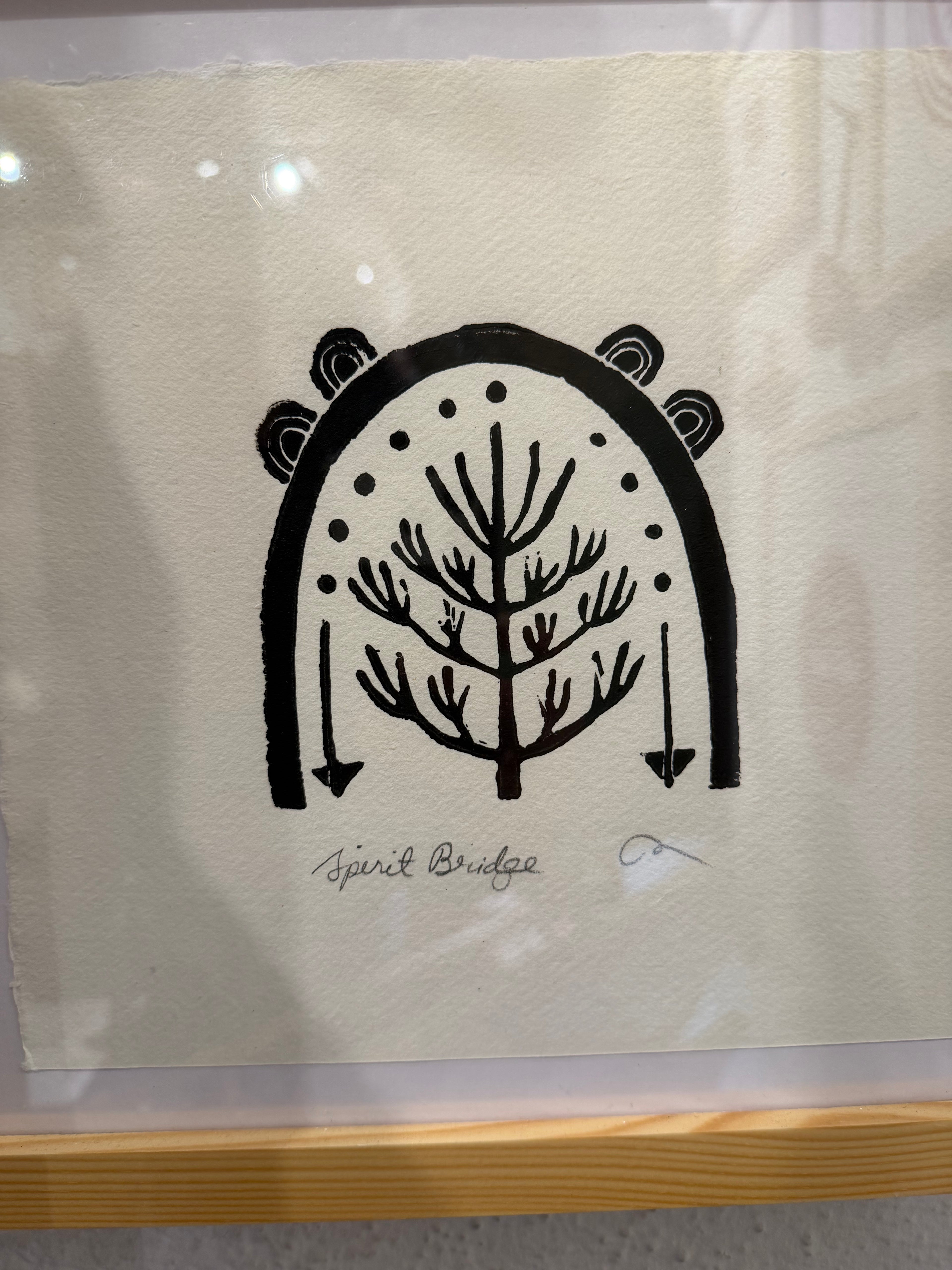 Spirit Bridge Block Print - 8" by 8"