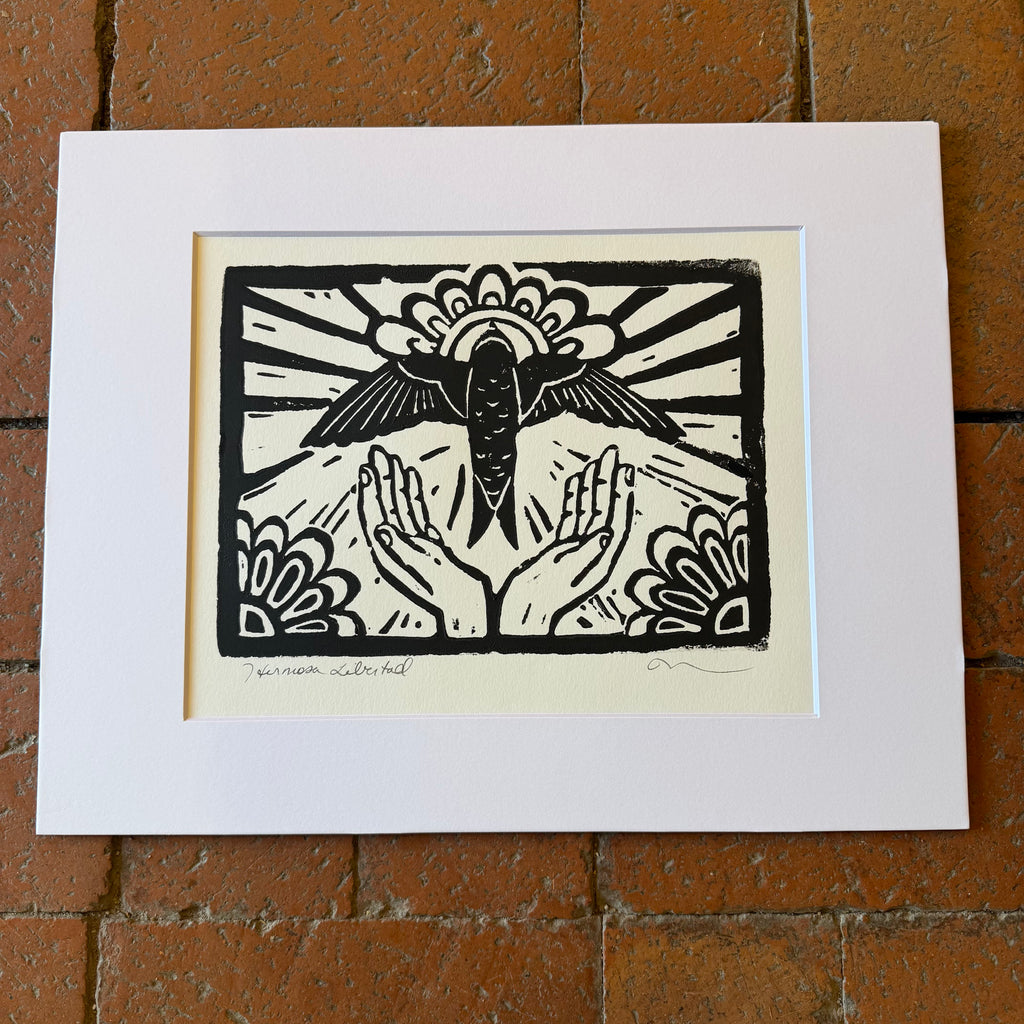 Hermosa Libertad Block Print - 11” by 14”