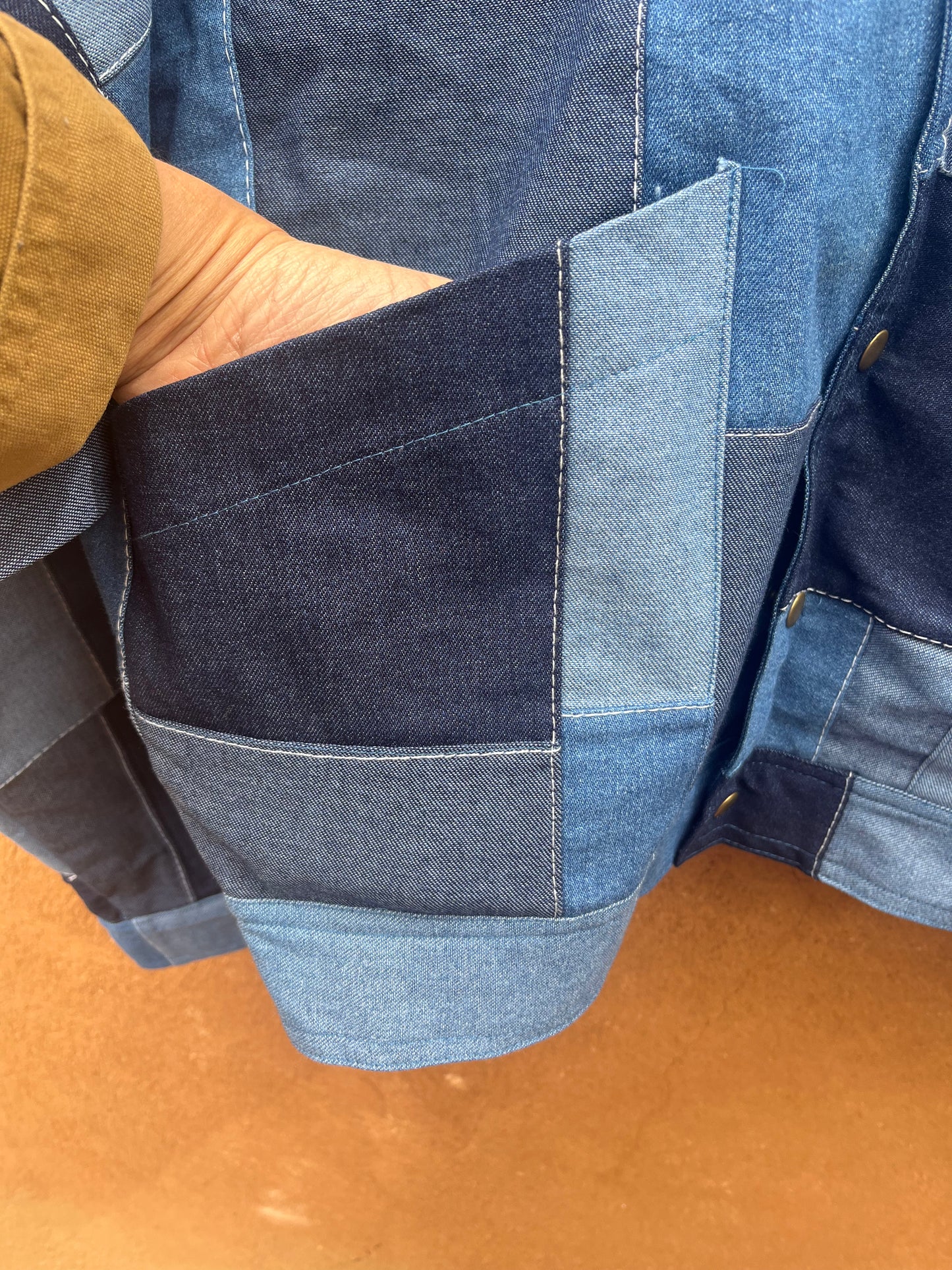 Bomber Jacket - Jean patch work