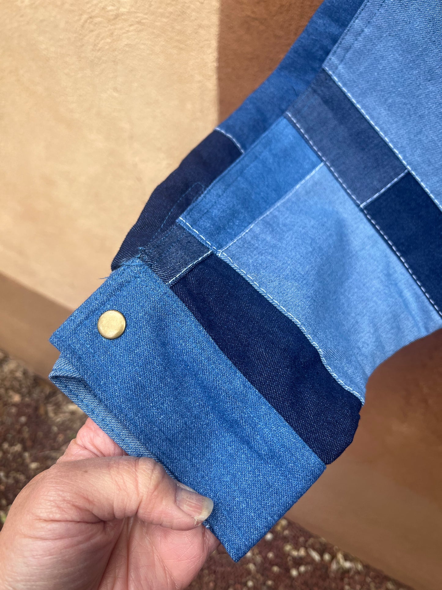 Bomber Jacket - Jean patch work