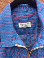 Vest - Jean with pink thread
