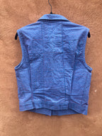 Vest - Jean with pink thread