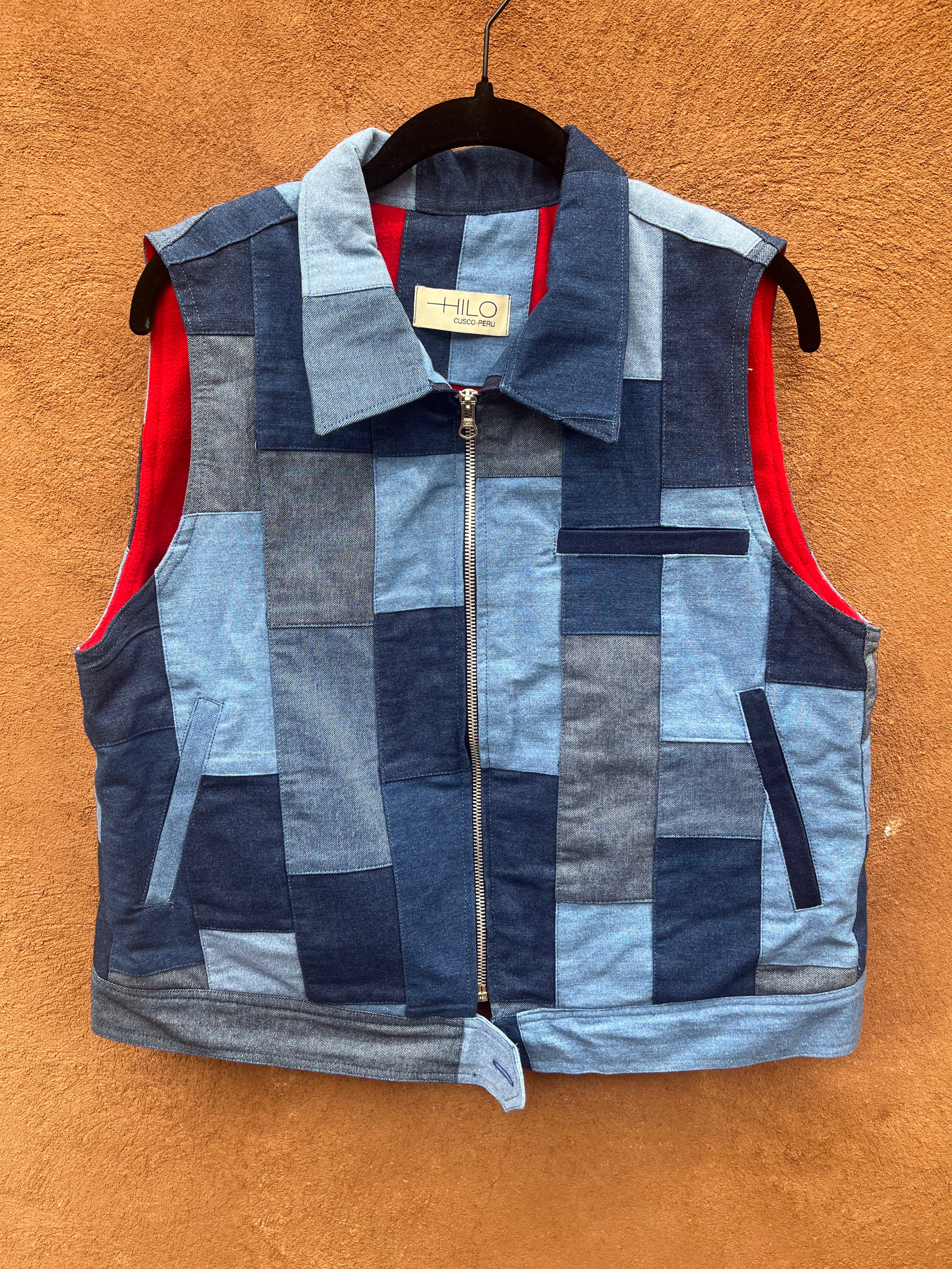 Vest - Jean patchwork