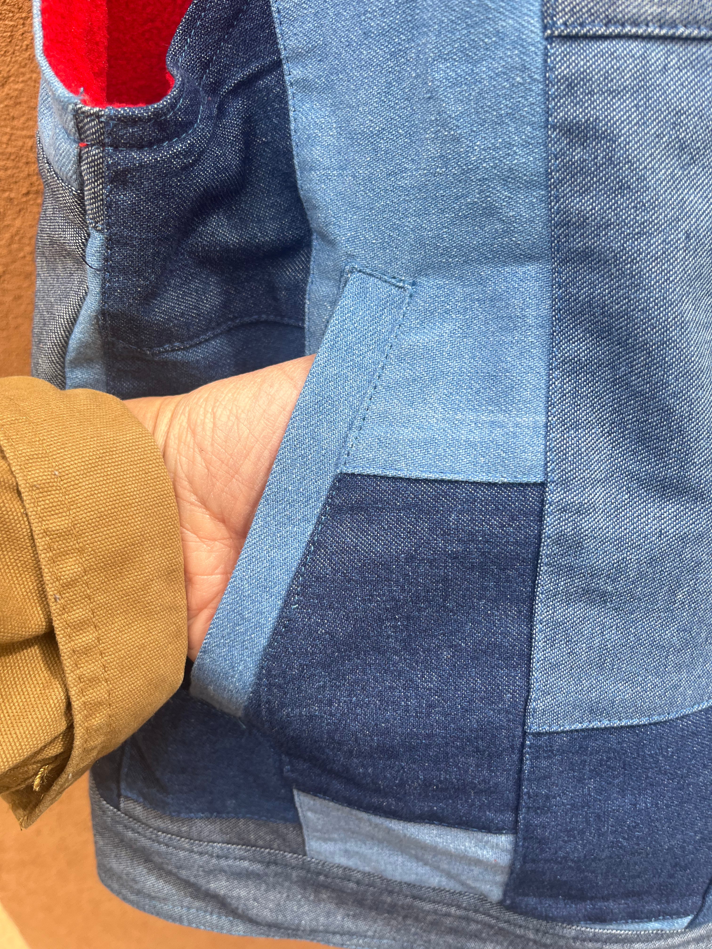 Vest - Jean patchwork