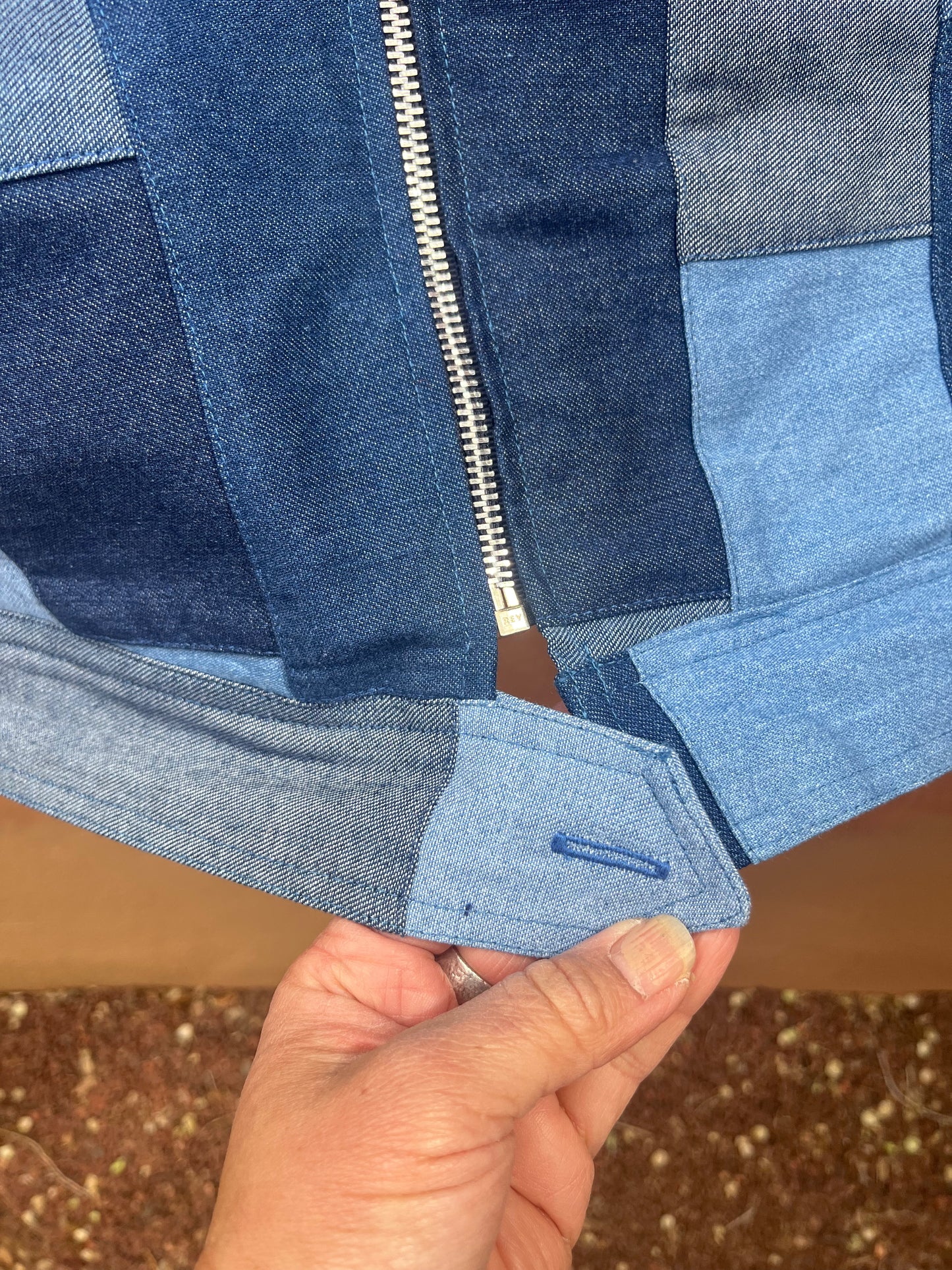 Vest - Jean patchwork