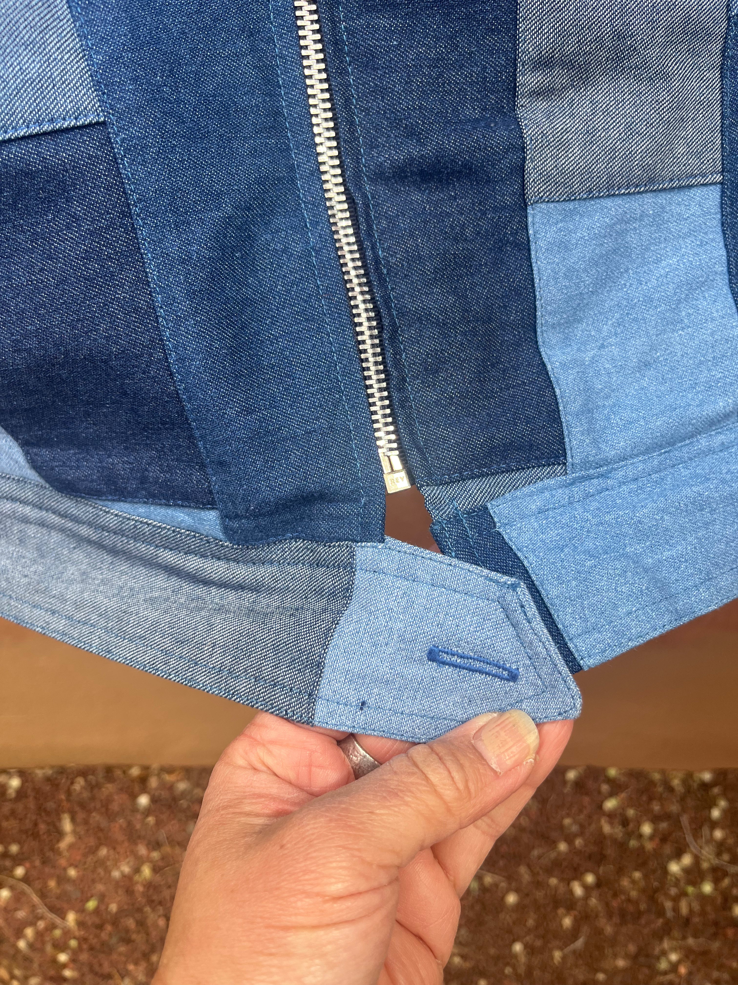 Vest - Jean patchwork