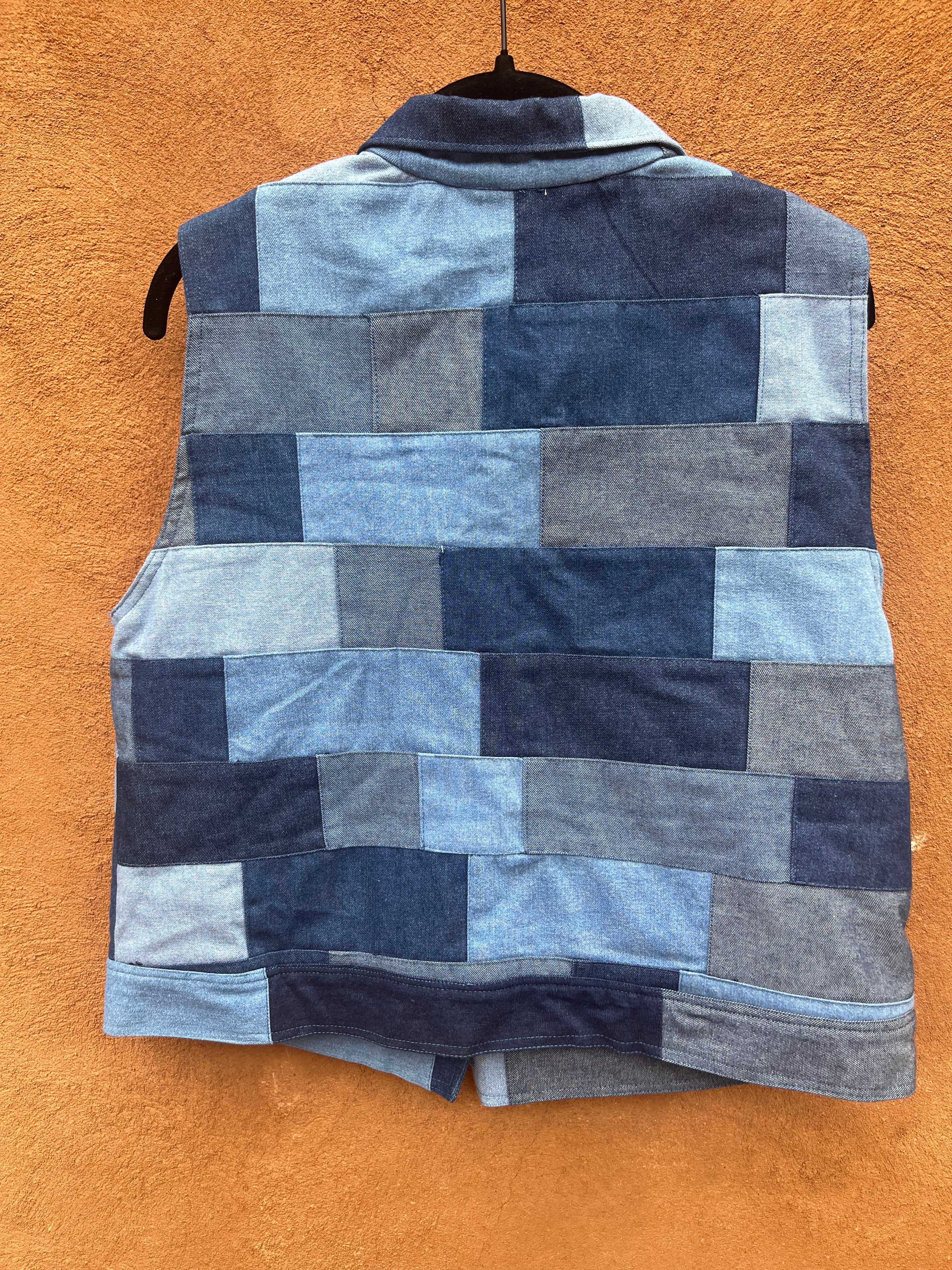 Vest - Jean patchwork