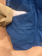 Vest - Blue jean with turquoise thread