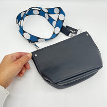 Load image into Gallery viewer, Crossbody bag ~ black &amp; blue

