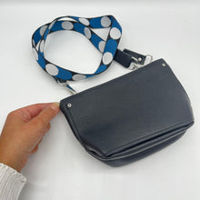 Load image into Gallery viewer, Crossbody bag ~ black &amp; blue
