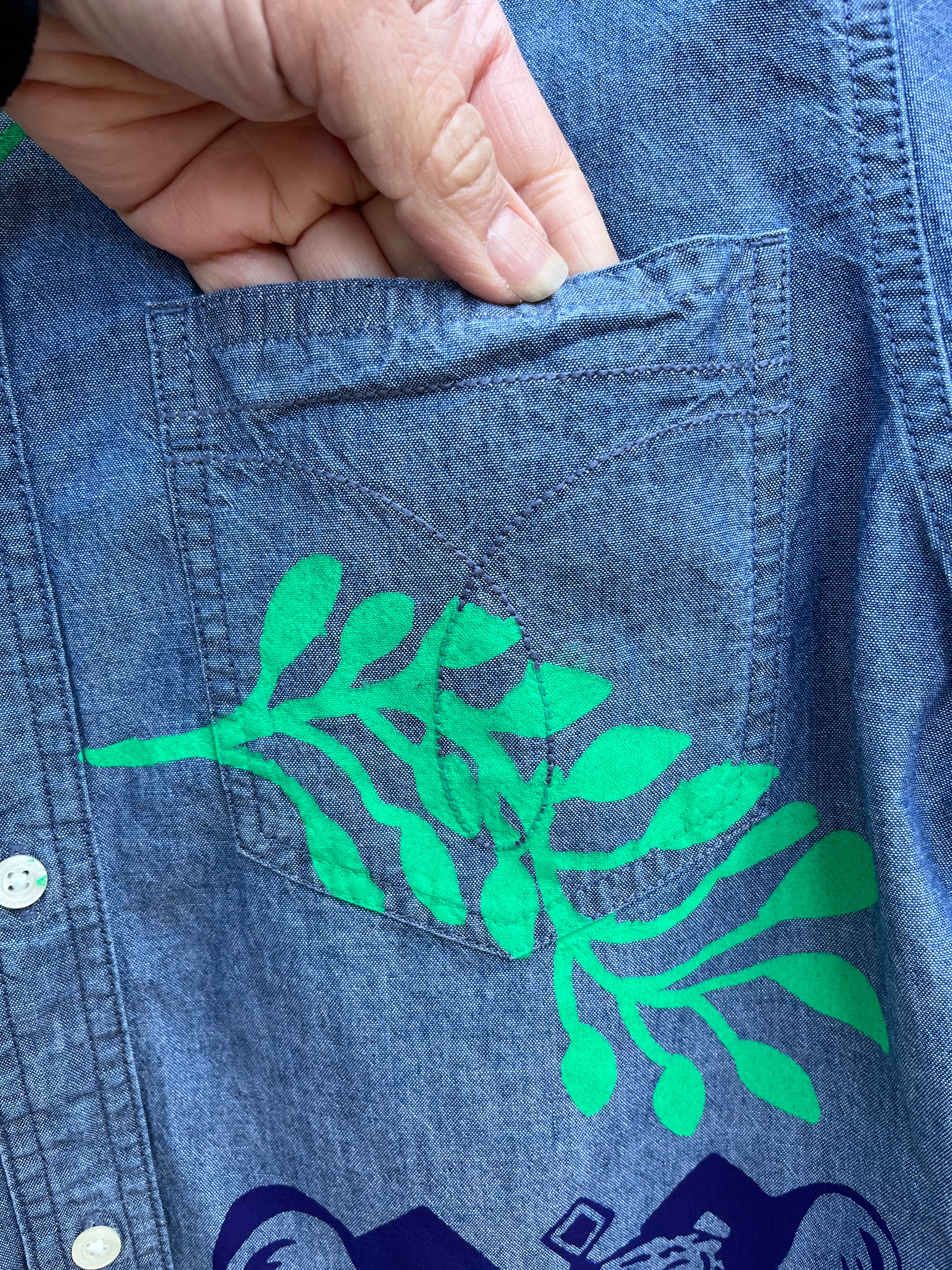 Upcycled Collared Shirt - Medium