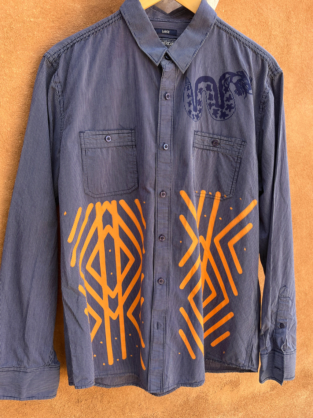 Upcycled Button down Shirt - American Rag - Large