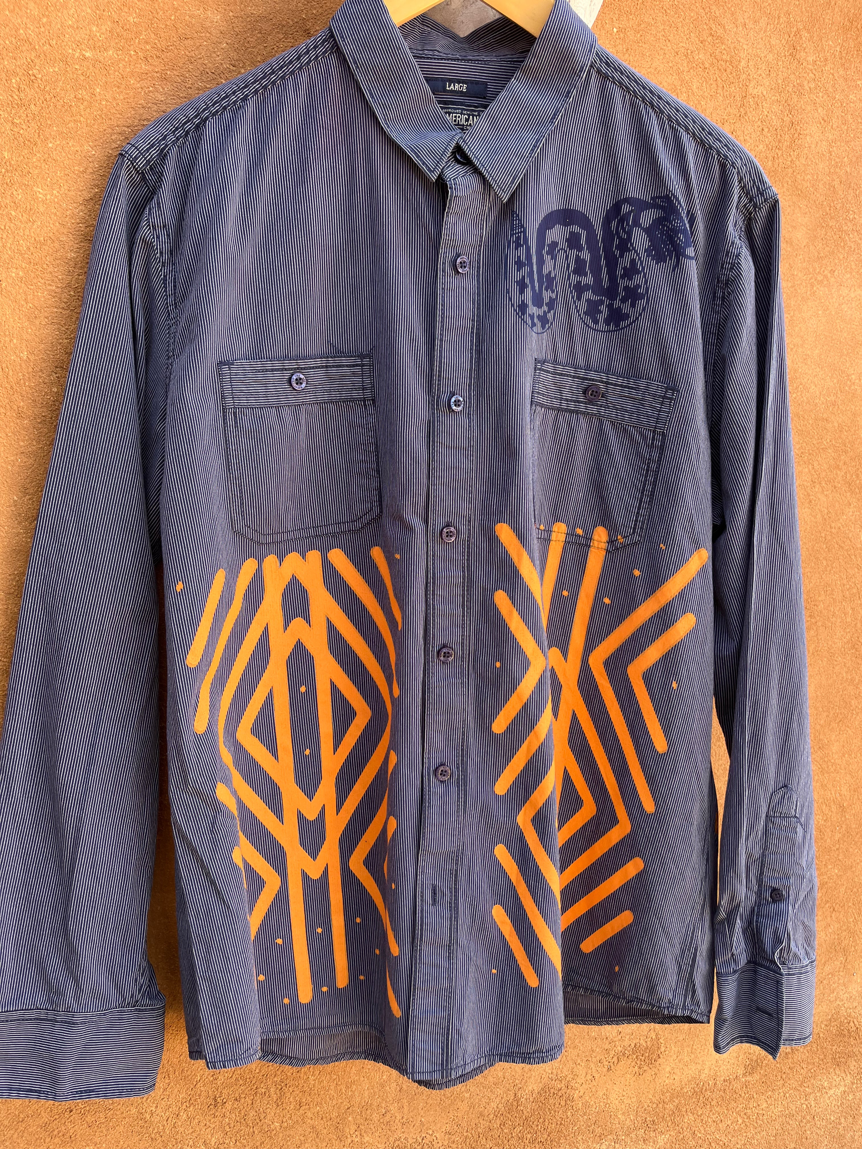 Upcycled Button down Shirt - American Rag - Large