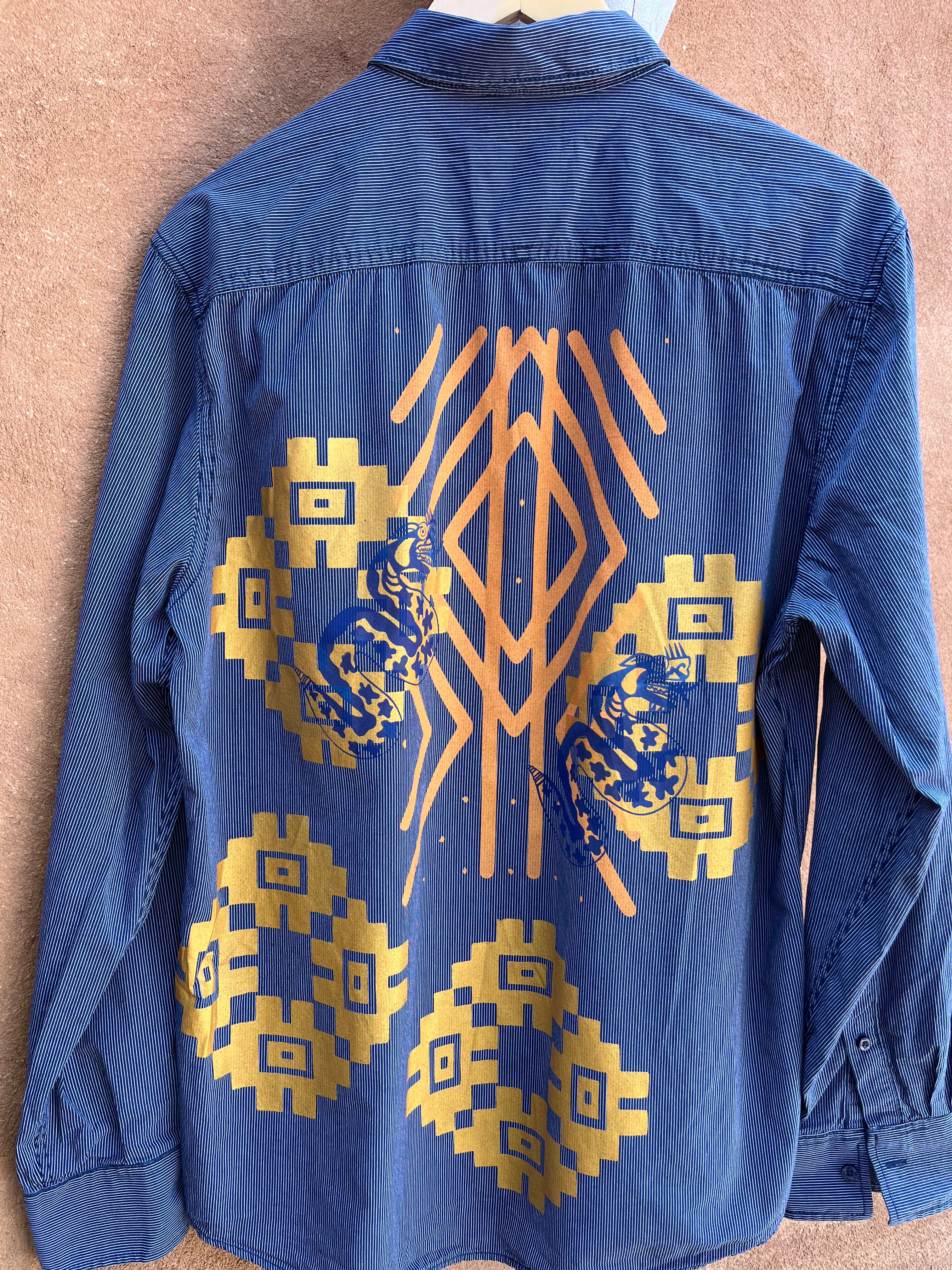 Upcycled Button down Shirt - American Rag - Large