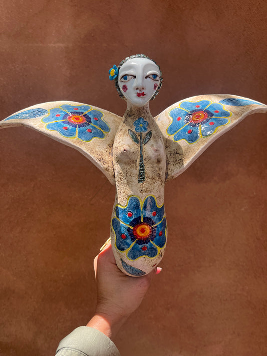 Mermaid with wings  ~ Ceramic Art